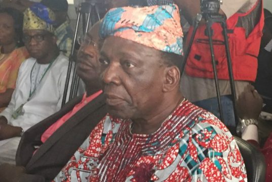 Family Announces Death Of Adegboye Onigbinde, Ex-Super Eagles’ Coach Chief Adegboye Onigbinde...during the launch of Odua Football League last week...