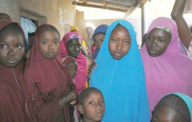 ...some of the Dapchi Girls released on Wednesday...