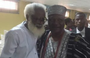 Why Teachings On Cultural Heritage, Nigerian History Must Be Enhanced – Osun Monarch, Orangun Of Oke Ila Oba Adedokun Abolarin, right, with Dr Yemi Farounbi at the event...
