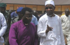 Photo: When Aregbesola, Anglican Cleric Inspected Elementary School Governor State of Osun, Ogbeni Rauf Aregbesola (right) and Bishop of Osogbo Anglican Diocese, Bishop James Afolabi Popoola, during the trip…