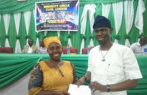 Hon Dapo Lam Supports Foundation With Cash Gift Hon Adedapo Lam Adesina, right, at the event