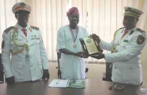 Oyo Lawmaker, Ademola Ige Bags Another Award, Dedicates It To Slain SARS Commander Killed By Herdsmen Hon Akeem Ademola Ige, middle, receives his award...