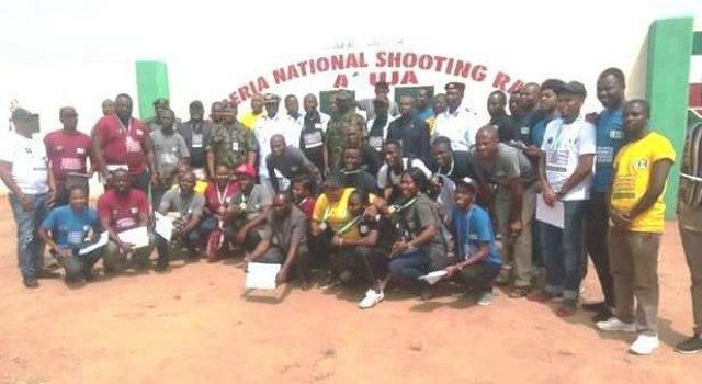 Participants at the media shooting workshop recently held in Abuja...