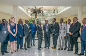 Photo: Osinbajo Hosts Niger Delta Development Commission Delegates Vice President Osinbajo, SAN, middle, when he met a delegation from the Niger Delta Development Commission led by the Minister for Niger Delta Affairs, Mr. Usani U. Usani…