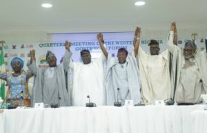 At Last, Lagos Formally Becomes Part Of O’dua Investment Group Oodua Governors and others at the summit in Lagos...