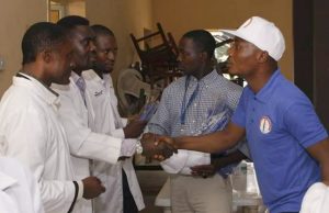 Free Medical Attention: Akinyode Oyewusi Launches PAAO Foundation Prince Akinyode Oyewusi in a handshake with one of the doctors at the PAAO Foundation launching at Ipetumodu Town Hall, Ife, Osun State…