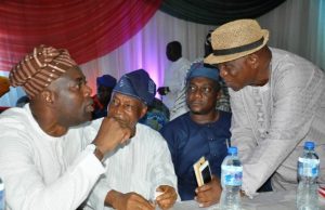 Seyi Makinde Again Affirms Ladoja As Oyo PDP Leader From left, Oyo State Peoples Democratic Party (PDP) gubernatorial aspirant, Engr Seyi Makinde, Chief Jacob Ayetoro, chairman of all PDP party chairmen’s in 33 local government in Oyo State, Prince Seun Morohunfolu and Chief Bayo Lawal during the interactive session...