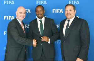 NFF’s Dikko Inducted Into FIFA Committee Shehu Dikko, middle...