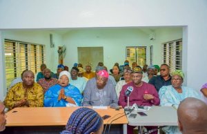 Photos: When Ambode For Second Term Group Met Media Men ...the Ambode For Second Term Group with media men...on Sunday...
