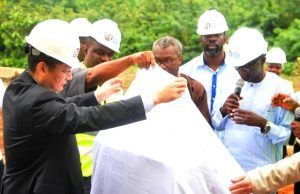 Why We’re Rehabilitating Eleyele Dam In Ibadan – Oyo Government From left: Executive Director, CGC-CHWE Joint Venture, Fam Xiaojing, Project Director, Ibadan Urban Flood Management Project(IUFMP), Engr. Ayorinde Adedayo, Project Consultant, Engr. Akinlolu AKintewe, Finance Commissioner, Abimbola Adekanmbi and Commissioner for Environment & Water resources, Chief Isaac Ishola at the flag off of rehabilitation of Eleyele Dam and Intake Tower in Ibadan on Friday