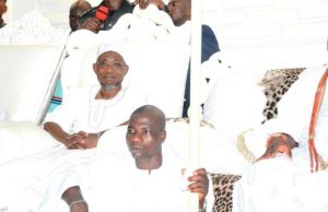 Photo: When Aregbesola Paid Historic Goodwill Visit To Ife Federal Constituency R-L: The Ooni of Ife, Oba Adeyeye Enitan, Governor Rauf Aregbesola and his Chief of Staff, Alhaji Gboyega Oyetola, during the governors visit to Ife, (North, East, South and Central) Federal Constituency, in Ile-Ife…