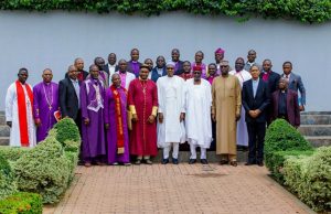 Buhari Denies Having Any Kind Of Religious Agenda President Muhammadu Buhari with the Arewa Pastors Non-Denominational Initiative for Peace in Nigeria...