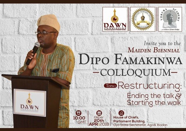 The Dipo Famakinwa event's banner...