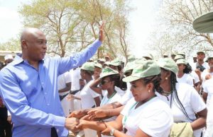 Photo: Day Saraki Paid Condolence Visit To NYSC Orientation Camp President of the Senate, Dr. Bukola Saraki with Corps Members during his visit…