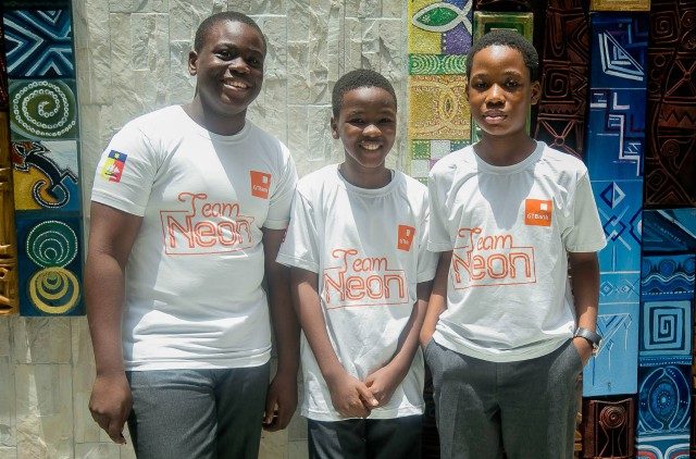 ...the kids from Whitesands School Lagos and known together as Team Neon...