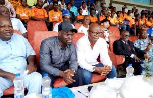 3SC Unveils Football Academy With 170 Kids L-R: Chairman 3SC Alh. Gbolagade Busari, Commissioner for Youths and Sports Barr. Yomi Oke, Mutiu Adepoju, Niyi Akande and Dr. Felix Owolabi…at the event...