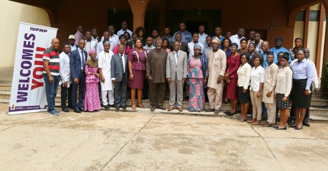 Group picture of participants at the workshop with the Oyo State Commissioner for Information, Culture and Tourism, Toye Arulogun...