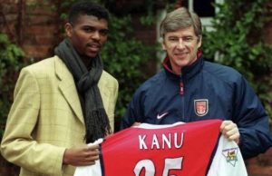 Kanu Pays Tribute To Wenger As Frenchman Announces Arsenal’s Departure Arsene Wenger, right, with Kanu Nwankwo...