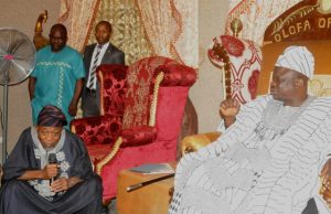 Offa Robbery: Aregbesola Pays Condolence Visit To Olofa, Asks For Justice Ogbeni Rauf Aregbesola (left), with the Olofa of Offa Kingdom, Oba Mufutau Muhammed Gbadamosi, during the visit…