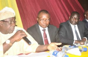 Oyo Deputy Governor Presides Over Boundary Meeting From left: Oyo State Deputy Governor, Chief Moses Adeyemo, Surveyor-General, Abiodun Alaba, Permanent Secretary(General Administration), Oyo state governor’s office, Mr. Fatai Oladeinde and Secretary of Oyo State Committee on Boundary and Land disputes, Mr. Sunday Olatinwo at the meeting…