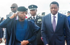 Photo: Osinbajo Attends ECOWAS’ Extra-Ordinary Meeting Vice President Osinbajo received on arrival at the airport by Togolese President Faure Gnassingbe for the meeting in Lome…