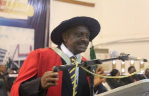 Faces At Prof Soji Adejumo’s Inaugural Lecture In UI Professor Olusoji Adejumo, delivering his lecture...