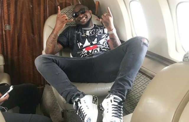 Davido, 'Omo Baba Olowo', in a Private Jet...