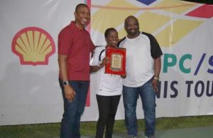 GMoU In Rivers State: SPDC JV Spends N14.85b L-R: Chairman Tennis Section of Ikoyi Club, Mr. Abimbola Okubena; Company Secretary, Shell Nigeria Exploration and Production Company (SNEPCo), Mrs. Nike Olafimihan; and Deepwater Business Opportunity Manager of SNEPCo, Mr. Olaposi Fadahunsi, at the finals of the 2018 Ikoyi club tennis tournament sponsored by NNPC/SNEPCo...over the weekend…