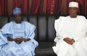 Saraki To Nigerians On Killings: Search For Peace Is Our Collective Responsibility President of the Senate, Dr. Abubakar Bukola Saraki commiserating with the Governor of Plateau State, Simon Lalong