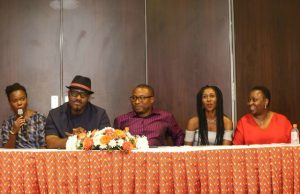 Decade Old Story Wins GTBank’s Dusty Manuscript Contest L-R Enajite Efemuaye (Kachifo Ltd), Toni Kan, Eghosa Imasuen, Ainehi Edoro-Gaines & Yejide Kilanko, Judges of the Contest
