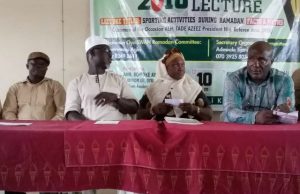 Wellness Expert Tutors Mediamen As Oyo SWAN Holds Ramadan Lecture L-R: Comrade Faniran, Oyo NUJ Boss, Niyi Alebiosu, SWAN boss, Romoke Ayinde of Kayrom Lee and Rashidi Balogun, the GM of 3SC at the event...