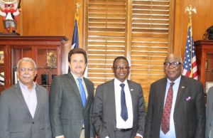 Technical University Ibadan Signs MoU With Texas Varsity On Exchange Programs President, Texas Tech University, Prof. Lawrence Schovance (second left), Tech U, Ibadan Vice Chancellor, Prof. Ayobami Salami (second right), Pro-Chancellor, Prof. Oye Ibidapo-Obe (right) and TTU Vice Provost for International Affairs, Prof. Sukant Misra after the signing ceremony at the Office of TTU President, Lubbock, Texas, United States Tuesday evening