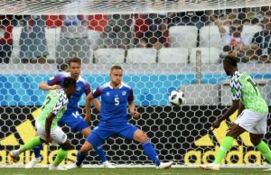 2018 FIFA World Cup: How Super Eagles Thrashed Iceland 2-0 Action time during the encounter...Super Eagles of Nigeria won 2-0