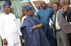 Ajimobi Vows To Embark On Projects Till He Leaves Office In 2019 L-R: Oyo State Commissioner for Health, Dr. Azeez Adeduntan; state Governor, Senator Abiola Ajimobi; Contractor, Mr. Ayo Majolagbe; and Permanent Secretary, Ministry of Health, Dr. Olayemisi Iyiola, during the inspection of World Bank-assisted Jericho Paediatric and Maternity Centre, a project of the state government, in Ibadan...