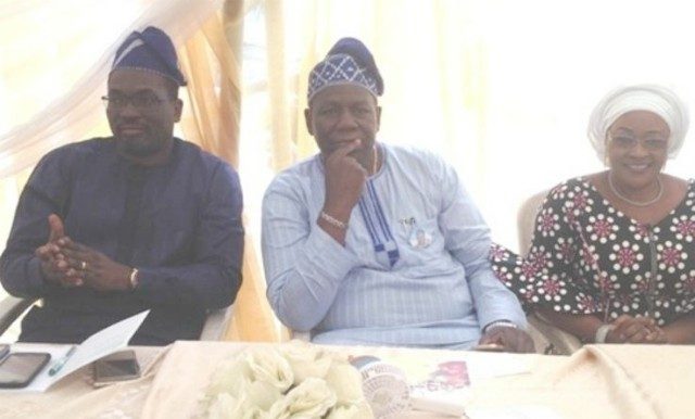 From the left: Oyo State Attorney General and Commissioner for Justice, Seun Abimbola, Commissioner for Health, Dr. Azeez Adeduntan and Hajjia Adebisi during the programme…