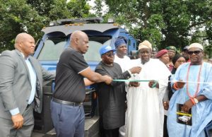 Photo: Oyo Government Hands Over Refurbished Security Vehicles To Relevant Agencies From the left: Special Adviser to Oyo state governor on Security, Mr. Segun Abolarinwa,the Executive Secretary, Oyo state Security Trust Fund(NSTF), Mr Femi Oyedipe, Chairman, NSTF, Chief Adebayo Adelabu, Oyo state Deputy governor, Chief Moses Alake Adeyemo, Oyo state Commissioner for Health, Dr Azeez Adeduntan and Ekerin Olubadan, Oba Abiodun Kola-Daisi at the handing over of the vehicles in Ibadan…