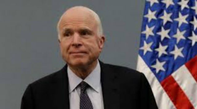 ...late United States Senator, John Sidney McCain