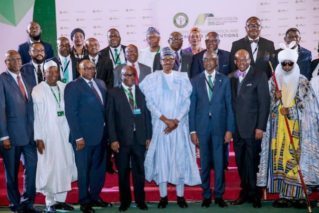 President Muhammadu Buhari and others at the event...