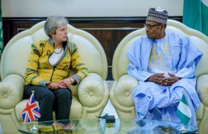 UK Prime Minister’s Visit: PDP Tackles Buhari Theresa May and Muhammadu Buhari