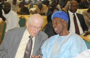 Arulogun, Father Of Oyo Info-Commissioner Dies Alhaji Adegboyega Arulogun, right, at a recent state event...