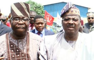 Why I Decided To Write Governor Ajimobi, Soji Akanbi Explains Senator Rilwan Adesoji Akanbi, left, with his leader, Governor Abiola Ajimobi of Oyo State...