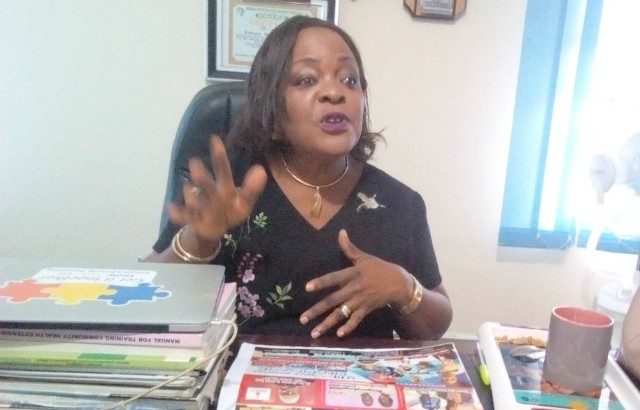 Mrs. Stella Akinso, the team leader of the Nigerian Urban Reproductive Health Initiative in Oyo State