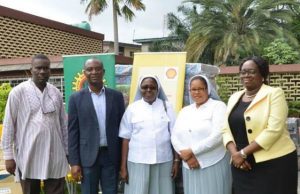 Pacelli School For The Blind Upgraded By SNEPCo L-R: Social Performance Adviser, Shell Nigeria Exploration and Production Company (SNEPCo), Hope Nuka; SNEPCo Non-Operated Venture Manager, Segun Owolabi; the Principal, Pacelli School for the Blind and Partially Sighted Children, Sister Jane Onyeneri; Sister Eucharia Uwakwe; and SNEPCo’s Communications Manager, Olusola Abulu, during the donation of furniture items to Pacelli School for the Blind and Partially Sighted Children in Lagos ...