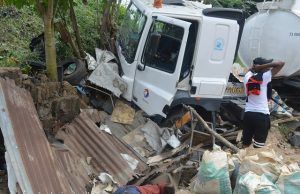 How Nursing Mother, Baby, Two Others Were Crushed To Death In Ibadan, See Images ...the ill-fated truck...