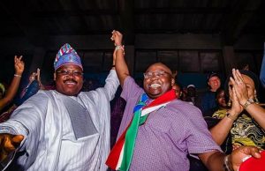 I Started Planning To Become Governor Since 1999 – Oyo APC’s Guber Candidate, Adelabu Reveals L-R: Governor Abiola Ajimobi, Adebayo Adelabu and Mrs Florence Ajimobi...