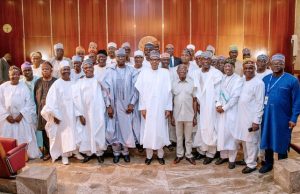 Photo: Buhari Hosts APC Aspirants From Kwara State In Aso Rock President Muhammadu Buhari, top FG/APC officials with the aspirants...on Monday...