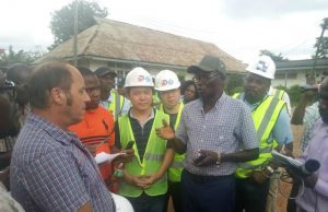 Oyo Commissioner Charges Citizen To Help Government Fight Flood Oyo State Commissioner for Environment and Water Resources, Chief Isaac Ishola with the engineers handling the Eleyele Dam and others...