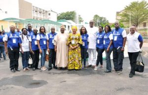 Photo: Members Of Jesus Health Mission Visit Ajimobi Senator Abiola Ajimobi and his wife, Florence, with their visitors...
