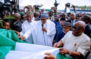 Buhari Underscores The Benefits Of Affordable Air Travel President Muhammadu Buhari...commissioning the project..