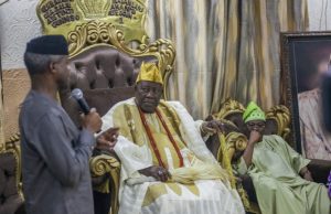 Photo: When Osinbajo, Ajimobi Visited The Olubadan VP Osinbajo with VP Osinbajo, left, with the Olubadan of Ibadanland, Oba Saliu Adetunji and Gov. Oyo State, Sen. Abiola Ajimobi…